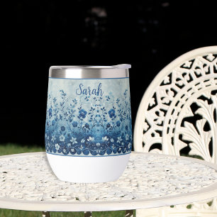 Prachtige Blauw Tropisch Hawaiiaans Bloemig