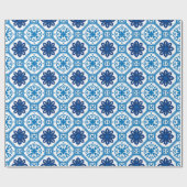 💙 prachtige blauwe Azulejos I-pakpapier Cadeaupapier (Vlak)