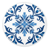💙 prachtige blauwe Azulejos II Kleine tegels Keramische Knop (Voorkant)