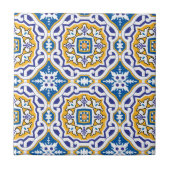 💙 prachtige blauwe Azulejos IV Klein decoratief Tegeltje (Voorkant)