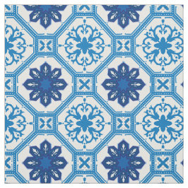 💙 prachtige blauwe Azulejos, XXL tegelgrootte Stof
