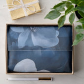 Prachtige blauwe bloem tissuepapier (Geschenk)