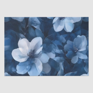 Prachtige blauwe bloem tissuepapier