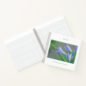 Prachtige Blauwe Bloemen Create Notitieboek (Binnen)