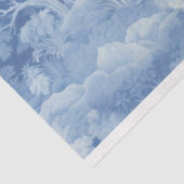 Prachtige blauwe daktuin tissuepapier (Detail)