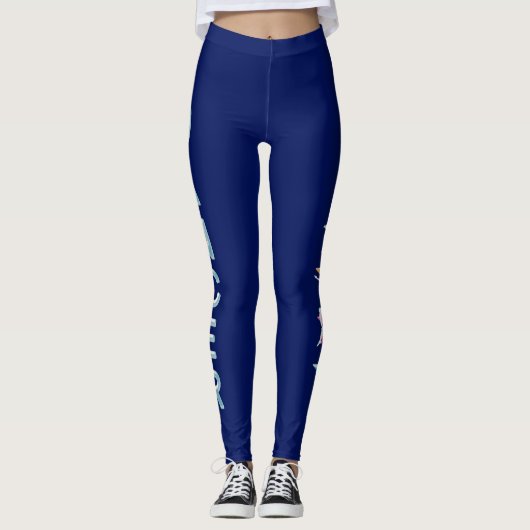 PRACHTIGE BLAUWE DANS EN BALLET LEGGINGS (Voorkant)