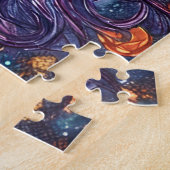 Prachtige blauwe eenhoorn legpuzzel (Zijkant)