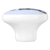 Prachtige blauwe harten Elephants Baby Boy Nursery Keramische Knop (Zijkant)