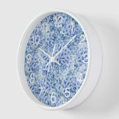 Prachtige blauwe hortensia's - bloemenpatroon (Hoek)