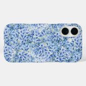 Prachtige blauwe hortensia's - bloemenpatroon Case-Mate iPhone case (Achterkant (horizontaal))
