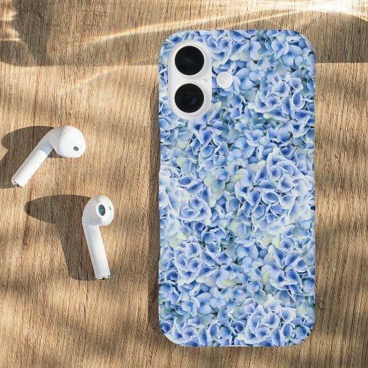Prachtige blauwe hortensia's - bloemenpatroon Case-Mate iPhone case
