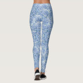 Prachtige blauwe hortensia's - bloemenpatroon leggings (Achterkant)