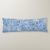 Prachtige blauwe hortensia's - bloemenpatroon lichaamskussen (Achterkant)