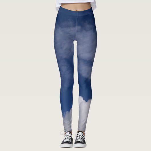 Prachtige blauwe leggings (Voorkant)