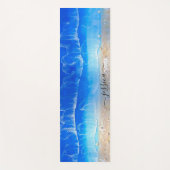 Prachtige blauwe oceaan strand golven tropische do yogamat (Voorkant)