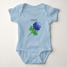 Prachtige Blauwe Roos Romper
