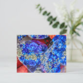 Prachtige blauwe Rozen Foto Briefkaart (Staand voorkant)