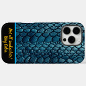 Prachtige blauwe slangenhuiden glinsteren in zonli Case-Mate iPhone case (Achterkant (horizontaal))