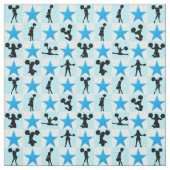 PRACHTIGE BLAUWE STER CHEERLEADING STOF (Swatch)