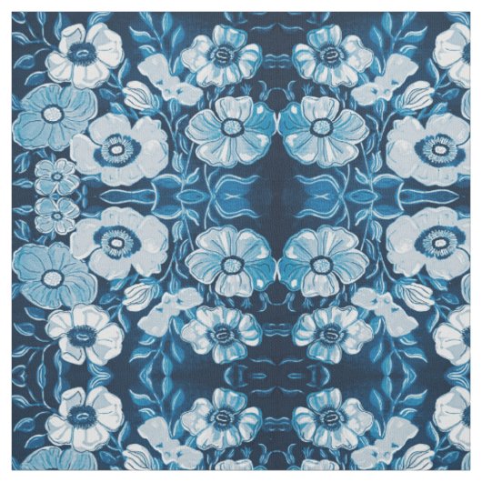 Prachtige blauwe verbinding stof (Swatch)