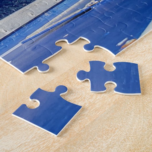 Prachtige blauwe wateren van Hawaii puzzel Legpuzzel (Zijkant)