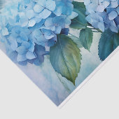 Prachtige Blauwe Waterverf Hydrangea Decoupage Tissuepapier (Detail)