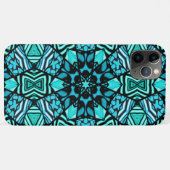 Prachtige Blauwgroen Aqua Turquoise Ethnic Mosaic Case-Mate iPhone Case (Achterkant (horizontaal))