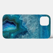 Prachtige Blauwgroen blauwe geweerkaatsteen Case-Mate iPhone Case (Achterkant (horizontaal))