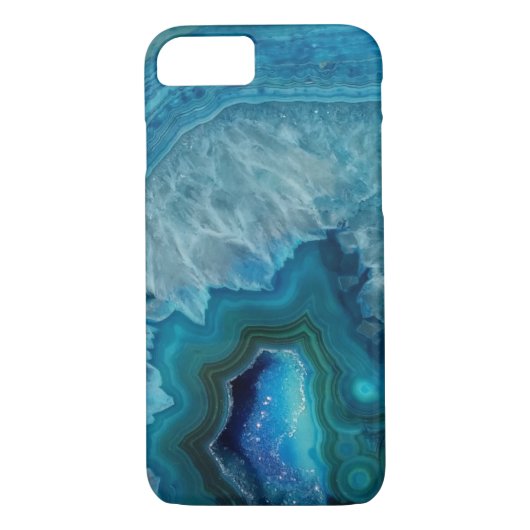 Prachtige Blauwgroen blauwe geweerkaatsteen Case-Mate iPhone Case (Achterkant)