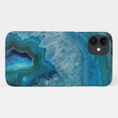Prachtige Blauwgroen blauwe geweerkaatsteen Case-Mate iPhone Case (Achterkant (horizontaal))