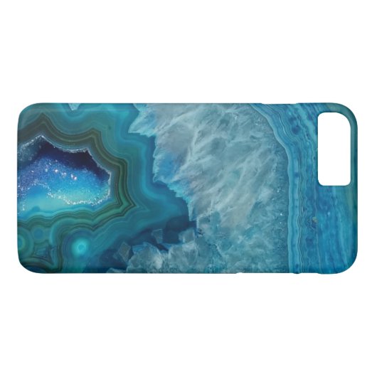 Prachtige Blauwgroen blauwe geweerkaatsteen Case-Mate iPhone Case (Achterkant (Horizontaal))