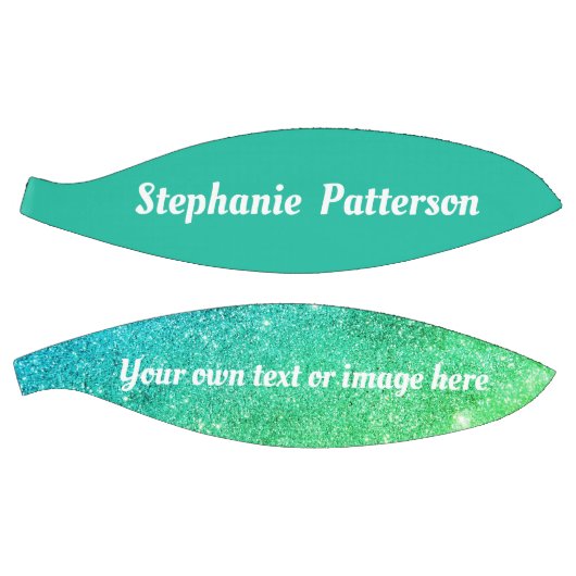 Prachtige Blauwgroen Glitter Mousserende Aangepast Basketbal