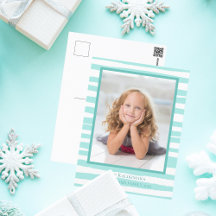 Prachtige Blauwgroen kerstkerst langs de kust