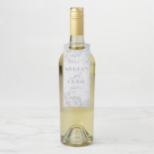 Prachtige Bleke blauw-witte rozen Flessenhanger (Op fles)