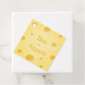 Prachtige Bleke gele kaasdop, aangepast Bedankjes Labels (In situ)