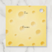 Prachtige Bleke gele kaasdop, aangepast Bedankjes Labels (Achterkant)