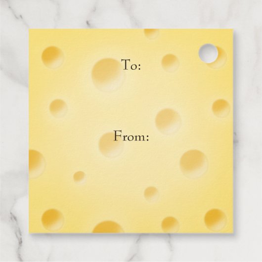 Prachtige Bleke gele kaasdop, aangepast Bedankjes Labels (Achterkant)