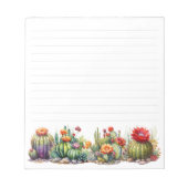 Prachtige bloeiende cactussen notitieblok (Voorkant)