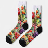 Prachtige bloeiende cactussen sokken (Links)