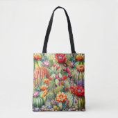 Prachtige bloeiende cactussen tote bag (Voorkant)