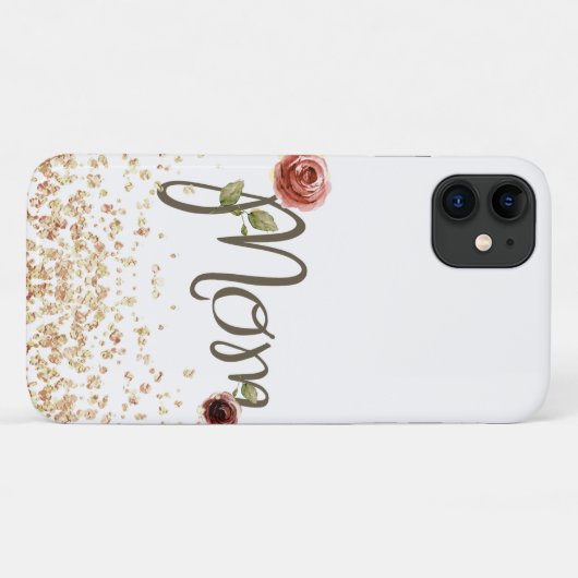 Prachtige bloem en mousserende mam iPhone 11 Hoesj Case-Mate iPhone Case (Achterkant (horizontaal))