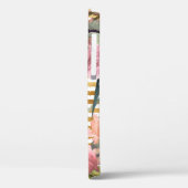 Prachtige bloem Monogram Girly Case-Mate iPhone Case (Achterkant / Links)
