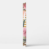 Prachtige bloem Monogram Girly Case-Mate iPhone Case (Achterkant / Rechts)