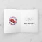 Prachtige bloemen 10-jarig jubileum voor een koppe kaart (Binnen)