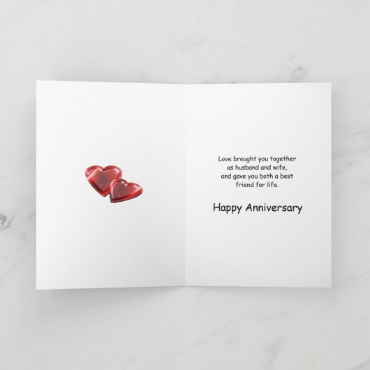 Prachtige bloemen 60ste verjaardag voor een koppel kaart (Binnen)