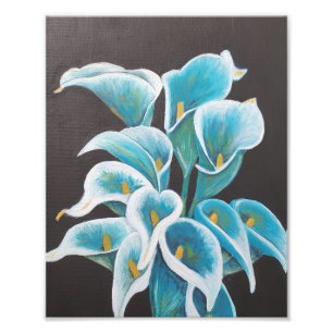 Prachtige bloemen Acrylverfafdruk Foto Afdruk