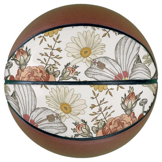 Prachtige bloemen basketbal (Voorkant)
