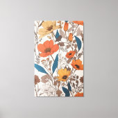 Prachtige bloemen design kunst canvas afdruk (Voorkant)