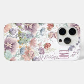 Prachtige bloemen | DIY-monogram Case-Mate iPhone Case (Achterkant (horizontaal))