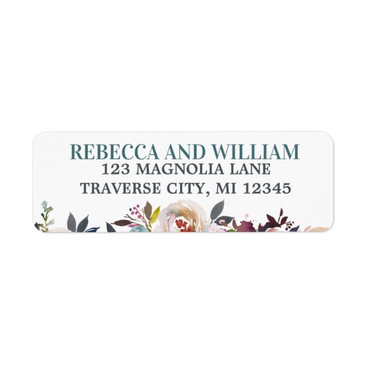 Prachtige bloemen - Etiket voor het lenteverbinden (Voorkant)